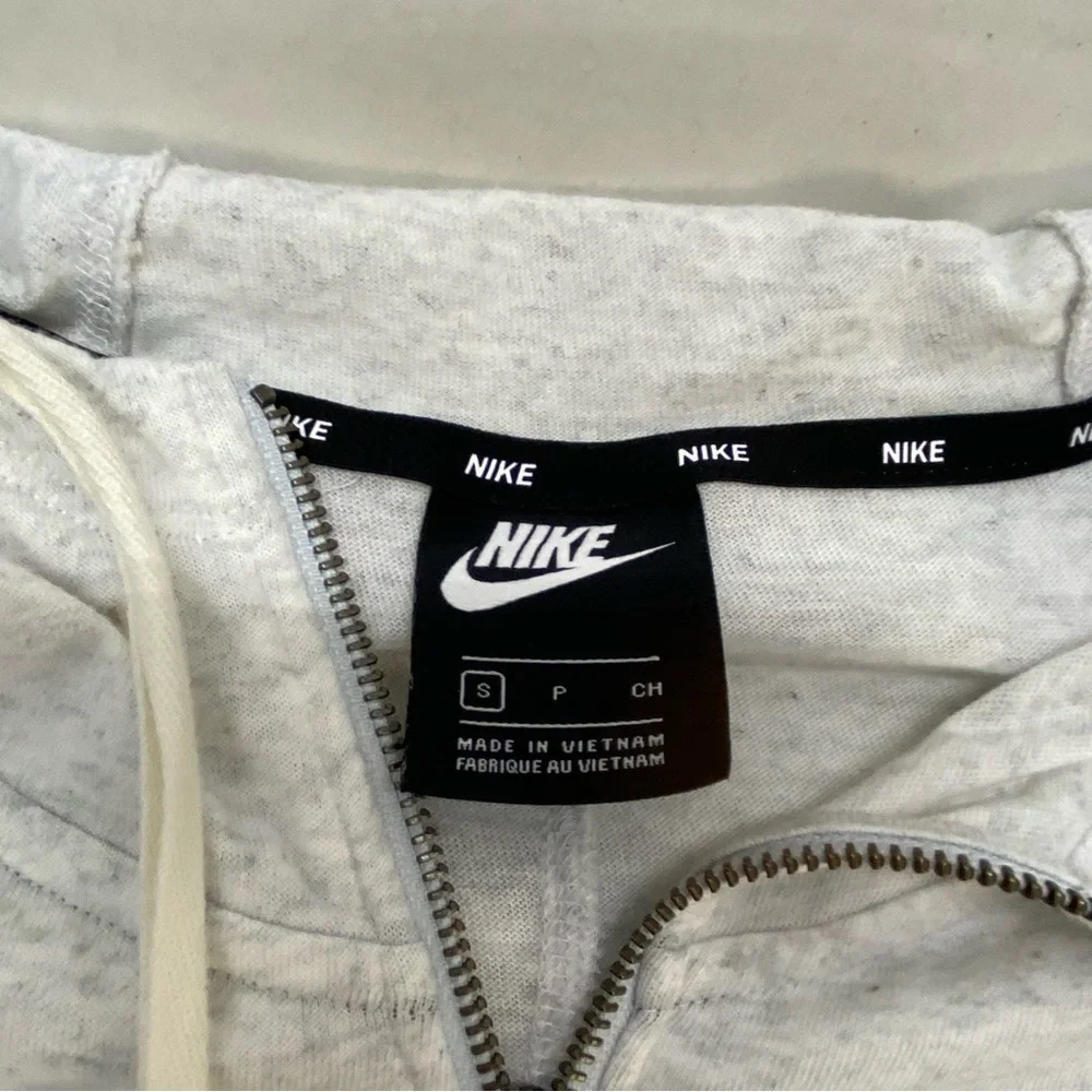 Nike Womens Heathered Gray Small Kentucky Wildcats Full Zip Raglan Hoodie Sports